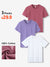 3 Packs Round Neck Short Sleeve Loose Unisex T Shirt - AhaAha