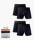 4 Pcs Men's Cotton Boxer Briefs Value Pack - AhaAha