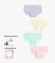 4 Packs Women's Supima Cotton Mid-Waist Seamless Briefs - AhaAha
