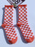 100% Cotton Plaid Crew Socks - AhaAha
