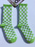 100% Cotton Plaid Crew Socks - AhaAha