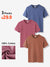 3 Packs Round Neck Short Sleeve Loose Unisex T Shirt - AhaAha