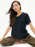 2 Packs AHA Cozy Women's Ultra-Soft  Bamboo Breathable T-Shirt With Pocket - AhaAha