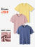 3 Packs Round Neck Short Sleeve Loose Unisex T Shirt - AhaAha