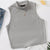4 Packs Pit-Striped Ribbed Slim Versatile Knitted Vest Sets - AhaAha