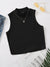 4 Packs Pit-Striped Ribbed Slim Versatile Knitted Vest Sets - AhaAha