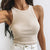 Classic cotton knit I-tank - AhaAha